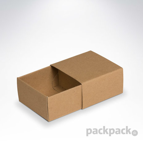 Malá krabička 80x60x30 mm - krabicka-zasuvacia-hneda