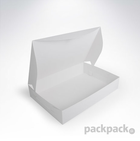 Krabica na chlebíčky 370x250x70 biela - krabica-na-donuty