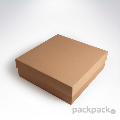Krabička s vekom 345x335x110 - krabica-svekom-hneda