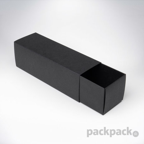 Krabička na makrónky čierna 160x52x52 - krabicka-cierna-makronky