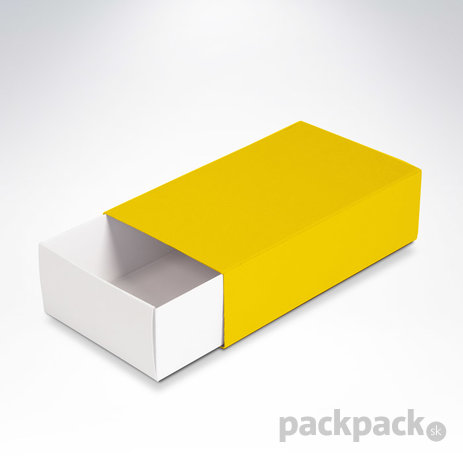Krabička na makarónky žltá 160x90x45 - krabicka-makronky-zlta-velka