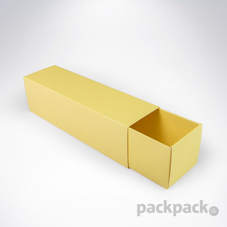 Krabička na makarónky 160x45x45 pastel yellow - krabicka-na-makaronky-zlta