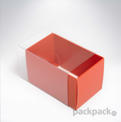 Krabička na makarónky červená 90x55x55 - krabicka-na-makronky-cervena-CK356