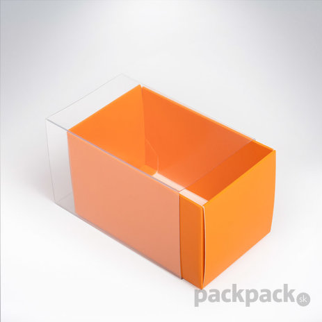 Krabička na makarónky oranžová 90x55x55 - krabicka-na-makronky-oranzova-CK359