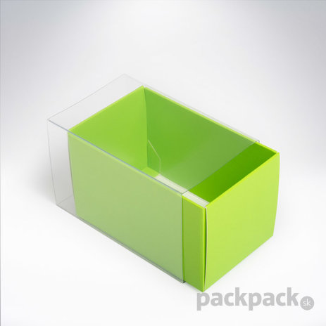 Krabička na makarónky zelená 90x55x55 - krabicka-na-makronky-zelena-CK358
