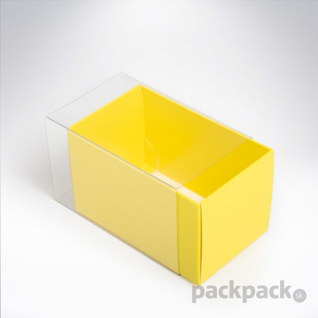 Krabička na makarónky žltá 90x55x55 - krabicka-na-makronky-žltá-CK352