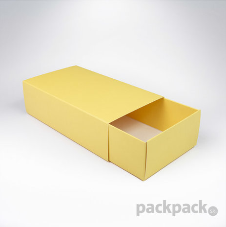 Krabička na makarónky 160x90x45 pastel yellow - krbicka-makronky-zlta