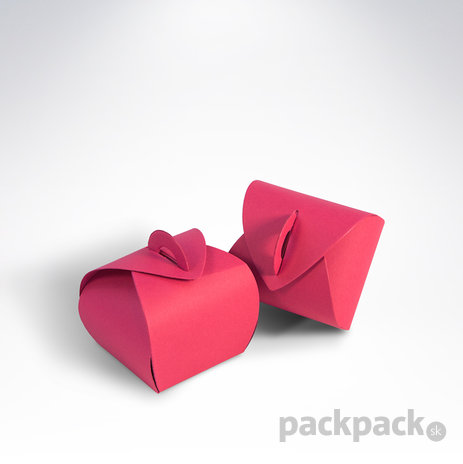 Krabička na makarónky ružová 50x50x50 - makornky-2ks-pink