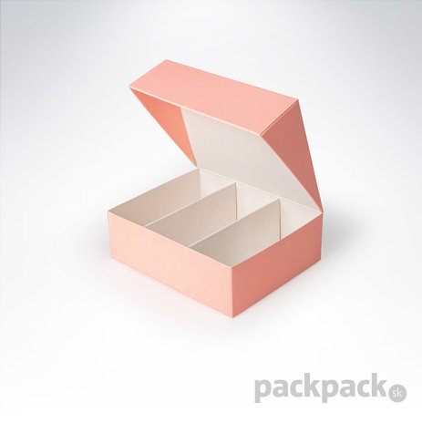 Krabička na makarónky pastel pink 140x115x45 - makronky-krabicka-12-pink