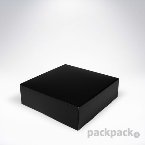 Krabička 209x208x65 čierna - 209x208x65-black