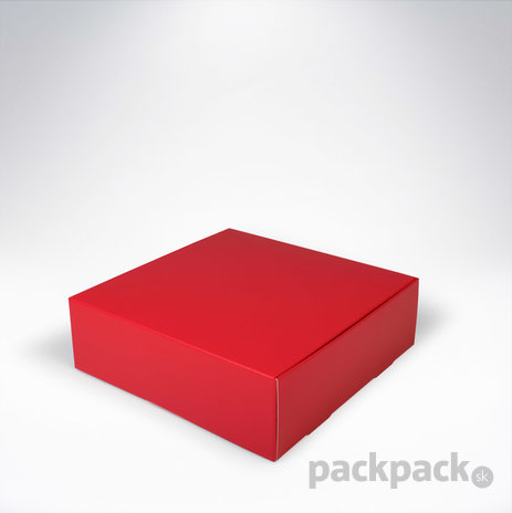 Krabička 209x208x65 červená - 209x208x65-red