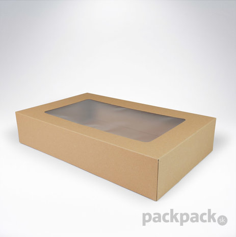 Krabička s okienkom 370x230x75 eko - krabicka-s-okienkom-e-370x230x75