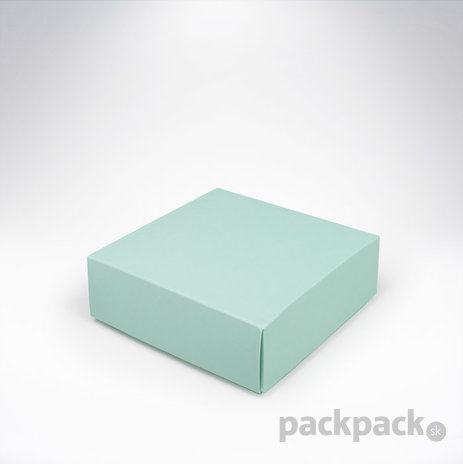 Krabička 120x120x40 pastel mint - papierova-krabicka-120-mint