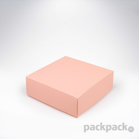 Krabička 120x120x40 pastel pink - papierova-krabicka-120x120-ruzova