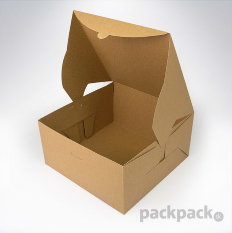 Krabica na zákusky 232x232x120 eko - krabicka-na-zakusky-232-eko