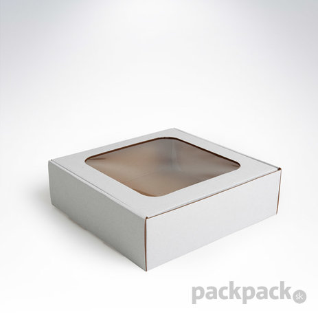 Krabička s okienkom 200x195x60 biela - okienkova-krabicka-49
