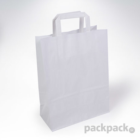 Papierová taška 260x120x350 biela - biela-taska-velka
