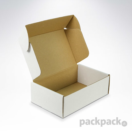 Kartónová krabička 130x110x60 biela - krabicka-pre-eshop-13x10-biela