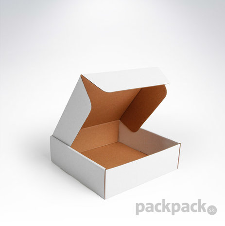 Kartónová krabička 200x195x60 biela - postova-skatulka