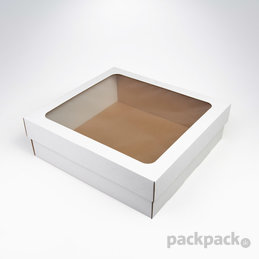 Krabička s okienkom biela 345x335x110