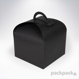 Krabička na zákusky 165x165x120 čierna