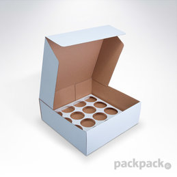 Krabica na cupcakes 16 kusov biela