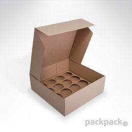 Krabica na cupcakes 16 kusov eko