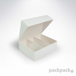  Krabička na makrónky biela 140x115x45
