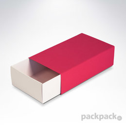 Krabička na makarónky ružová 160x90x45