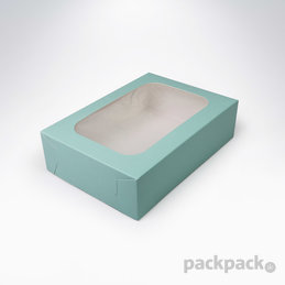 Krabička s okienkom 200x140x55 Pastel Mint