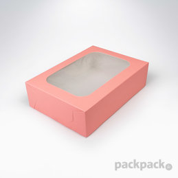 Krabička s okienkom 200x140x55 Pastel Pink