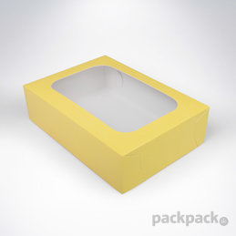 Krabička s okienkom 200x140x55 Pastel Yellow