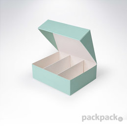 Krabička na makarónky Pastel Mint 140x115x45