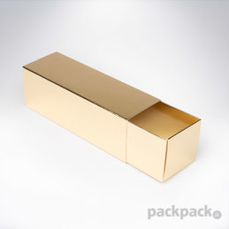 Krabička na makrónky zlatá 160x52x52