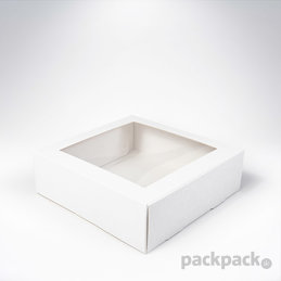 Krabička s okienkom 209x208x65 Biela