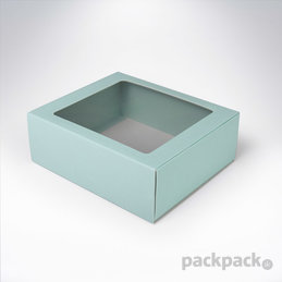 Krabička s okienkom 161x135x55 Pastel Mint