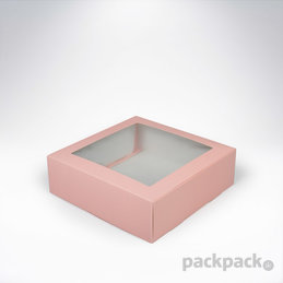 Krabička s okienkom 209x208x65 Pastel Pink