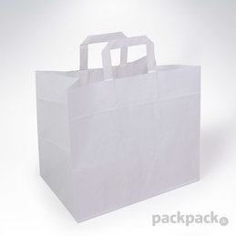 Papierová taška na menu 320x200x280 biela