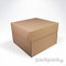 Krabica na tortu s vekom hnedá 365x365x250 - eko-krabica-s-vekom-tortova