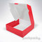 Krabička s okienkom 209x208x65 červená - 209x208x65-cervena-red-okienko