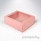 Kópia krabička s okienkom 161x135x55 hnedá - krabicka-okienko-161x135x55-pink